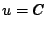 $\displaystyle u = C$