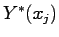 $ Y^\ast(x_j)$